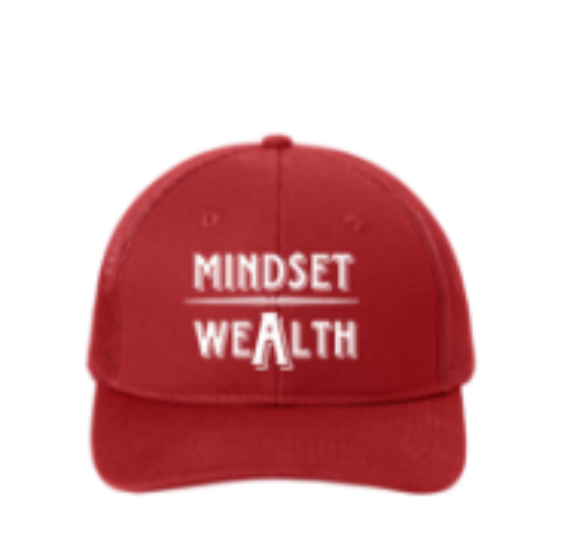 Mindset = Wealth Trucker Hat (Red)