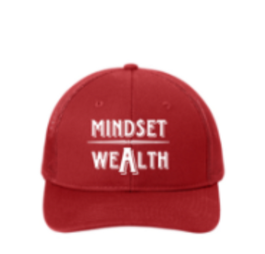 Mindset = Wealth Trucker Hat (Red)
