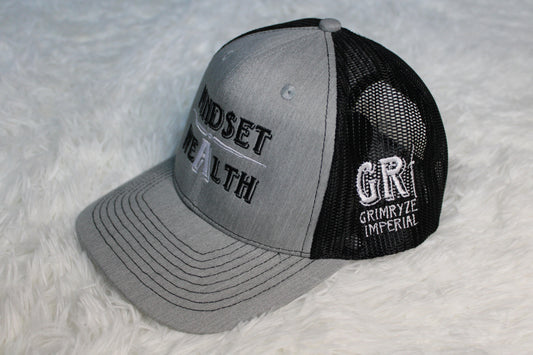 Mindset = Wealth Trucker Hat (Grey/Black)