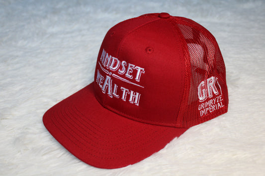 Mindset = Wealth Trucker Hat (Red)