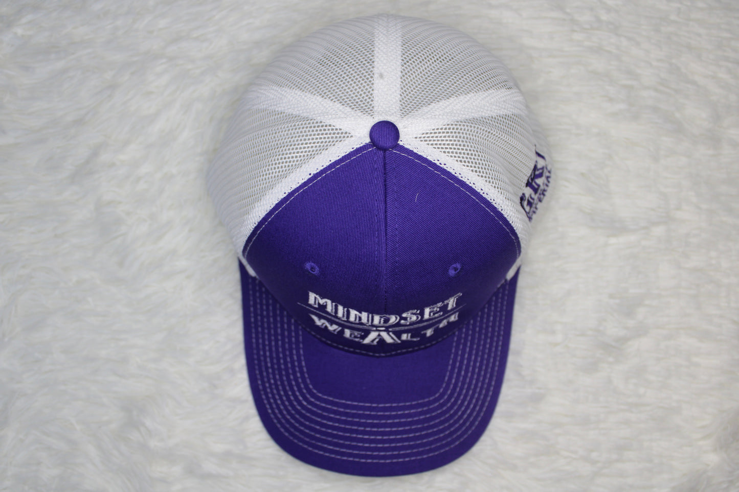 Mindset = Wealth Trucker Hat (Purple/White)