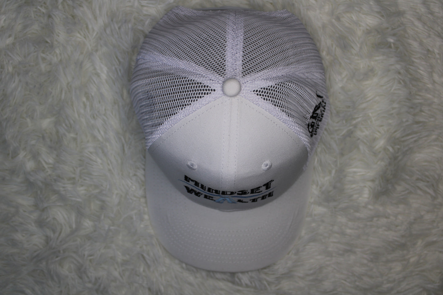 Mindset = Wealth Trucker Hat (White)