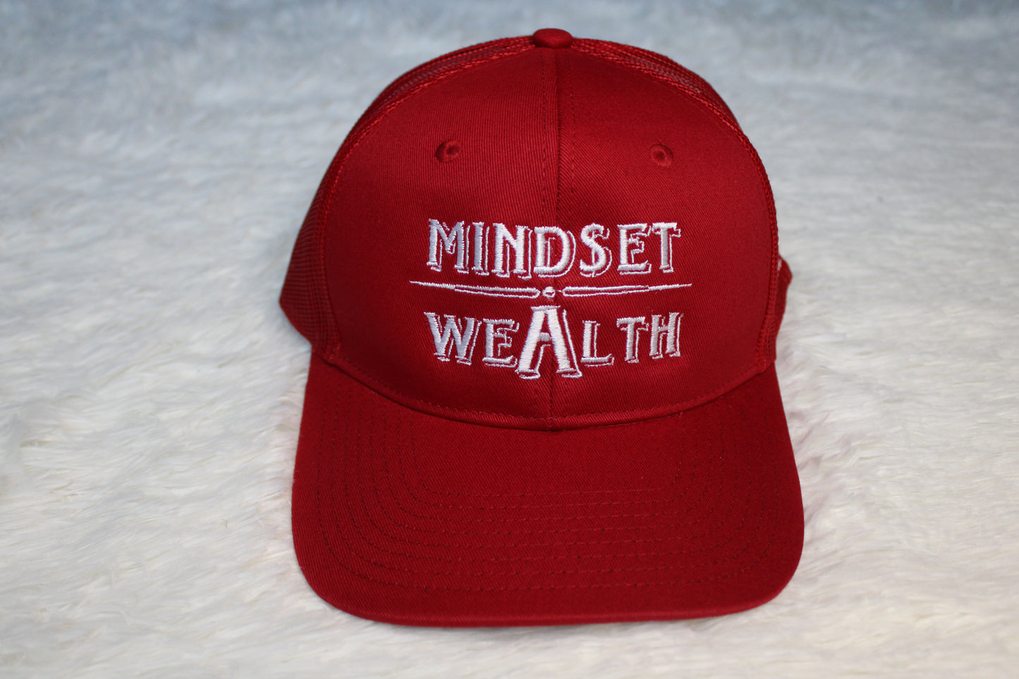 Mindset = Wealth Trucker Hat (Red)
